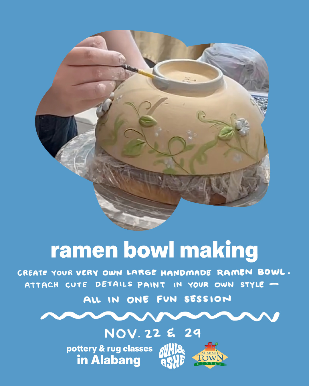 Pottery & Rug Classes at Alabang Town Center, Town Plaza