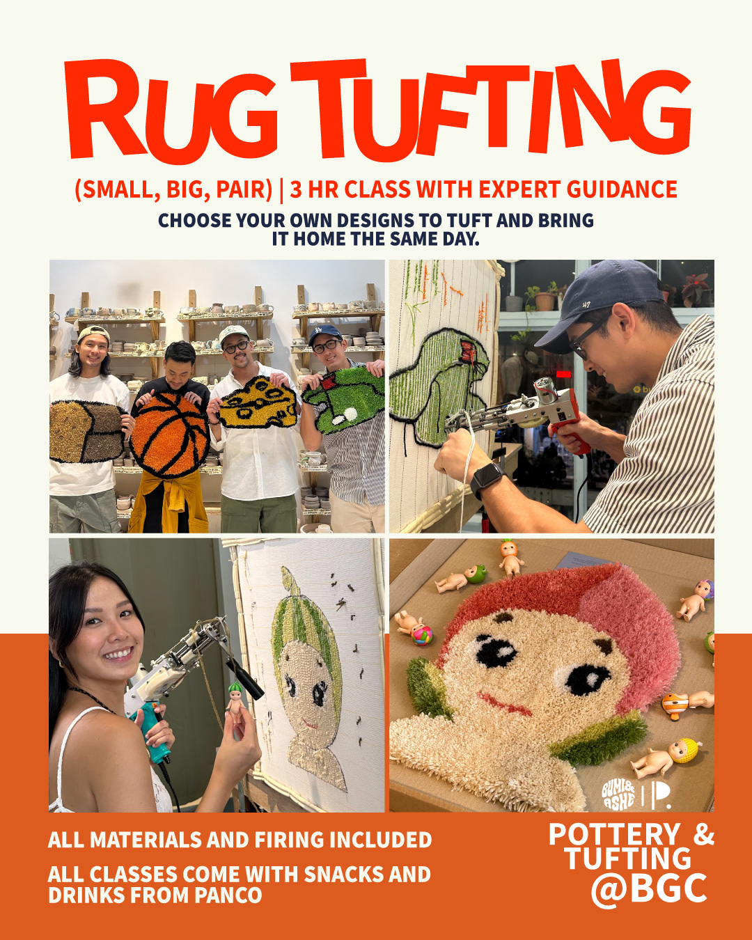 Pottery & Rug Tufting at Panco Cafe, BGC