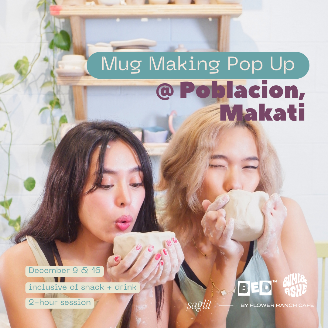 Mug & Rug Making at Saglit and Bad Eye Deli, Makati