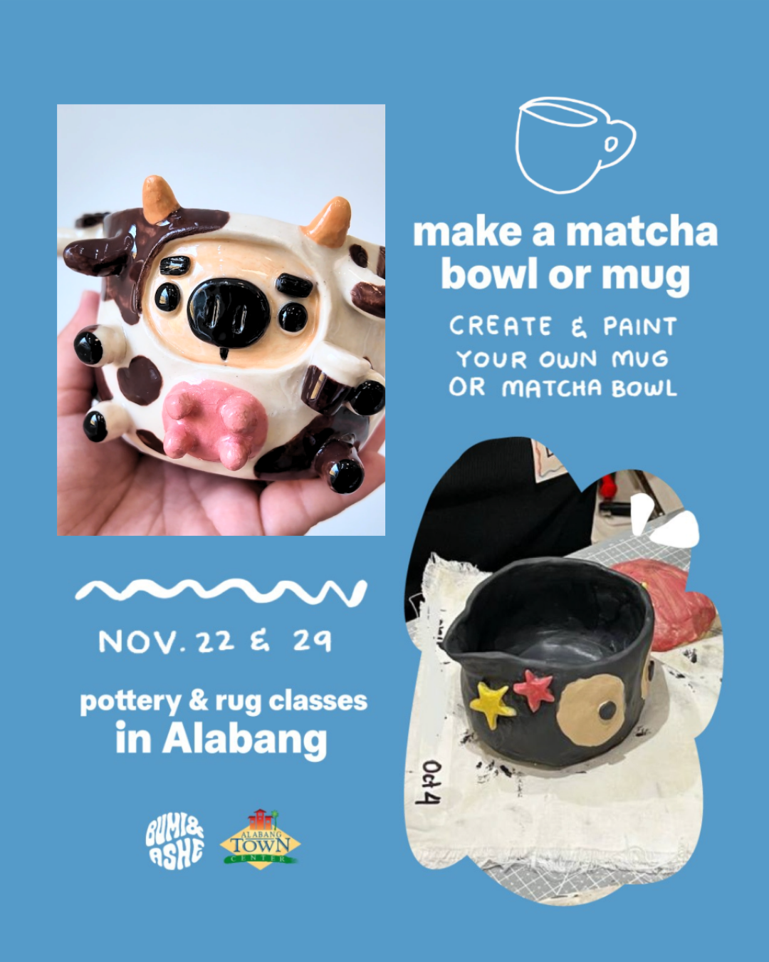 Pottery & Rug Classes at Alabang Town Center, Town Plaza