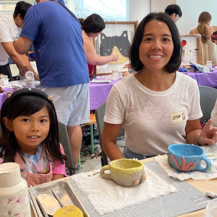 Pottery and Rug Tufting at Mitsukoshi BGC