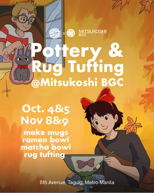 Pottery and Rug Tufting at Mitsukoshi BGC