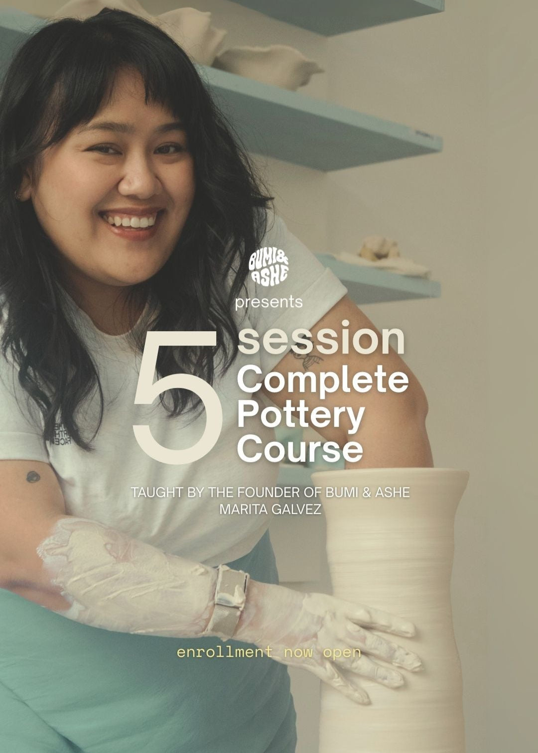 5 Session Complete Pottery Course with Marita