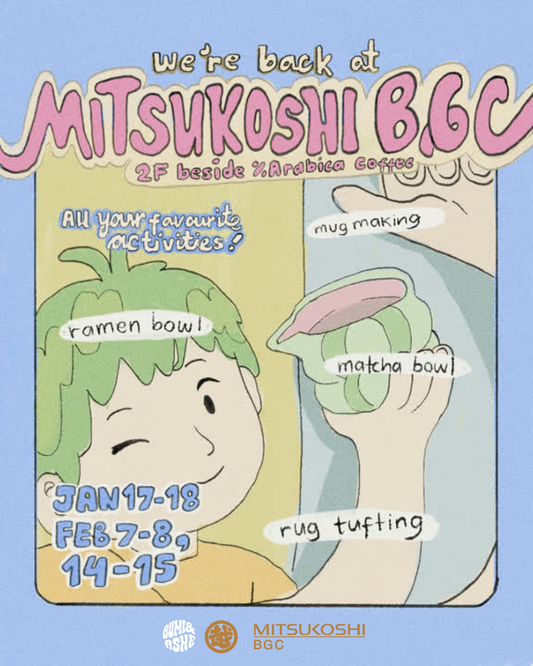 Pottery, Tufting & Bronze Gold Jewelry Workshops at Mitsukoshi BGC