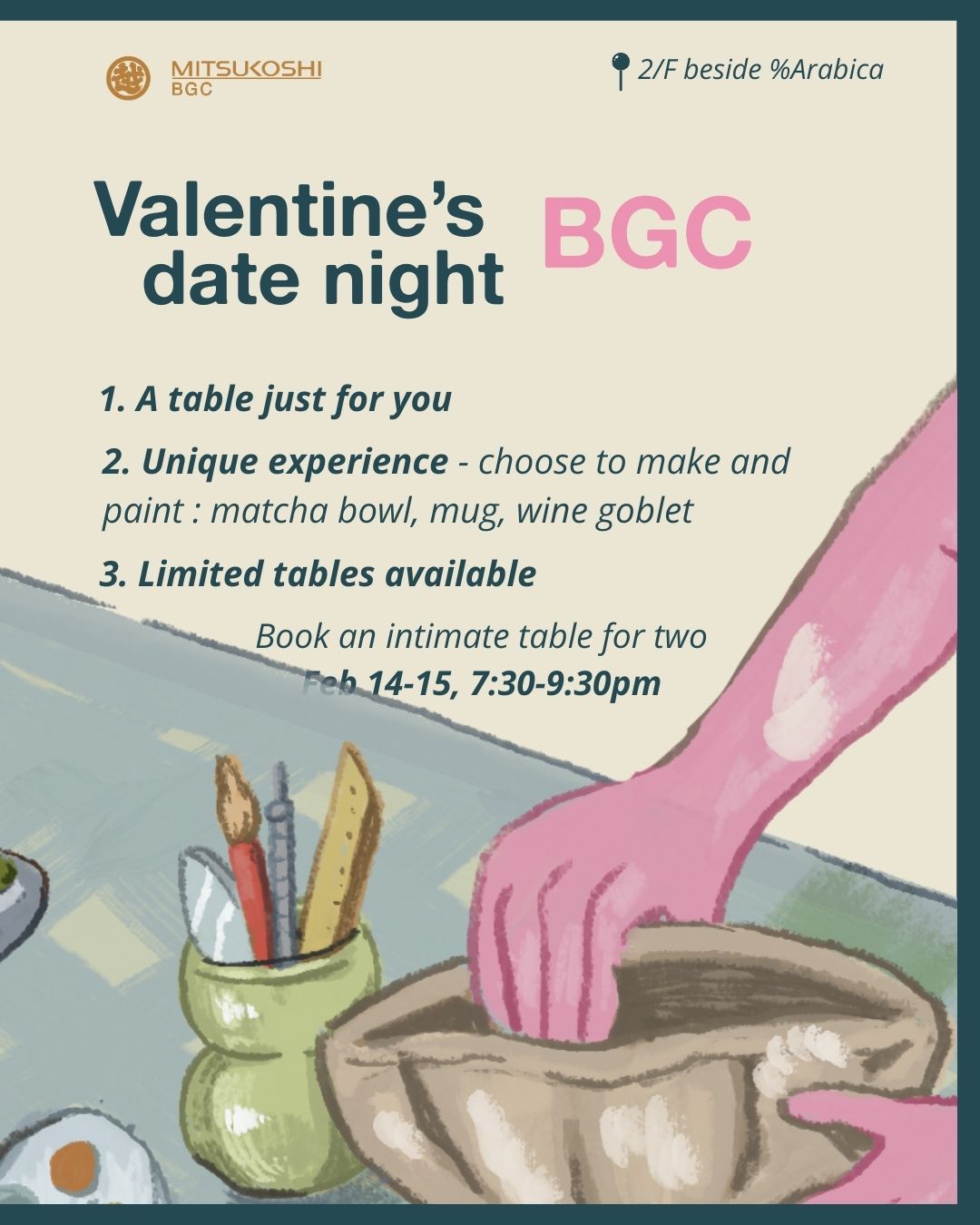 Valentine's Date Night at Mitsukoshi BGC for 2
