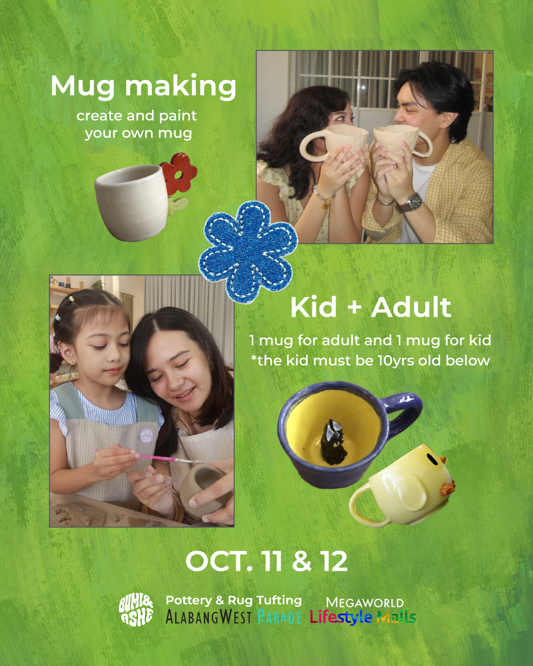 Pottery and Rug Tufting in Alabang West Parade