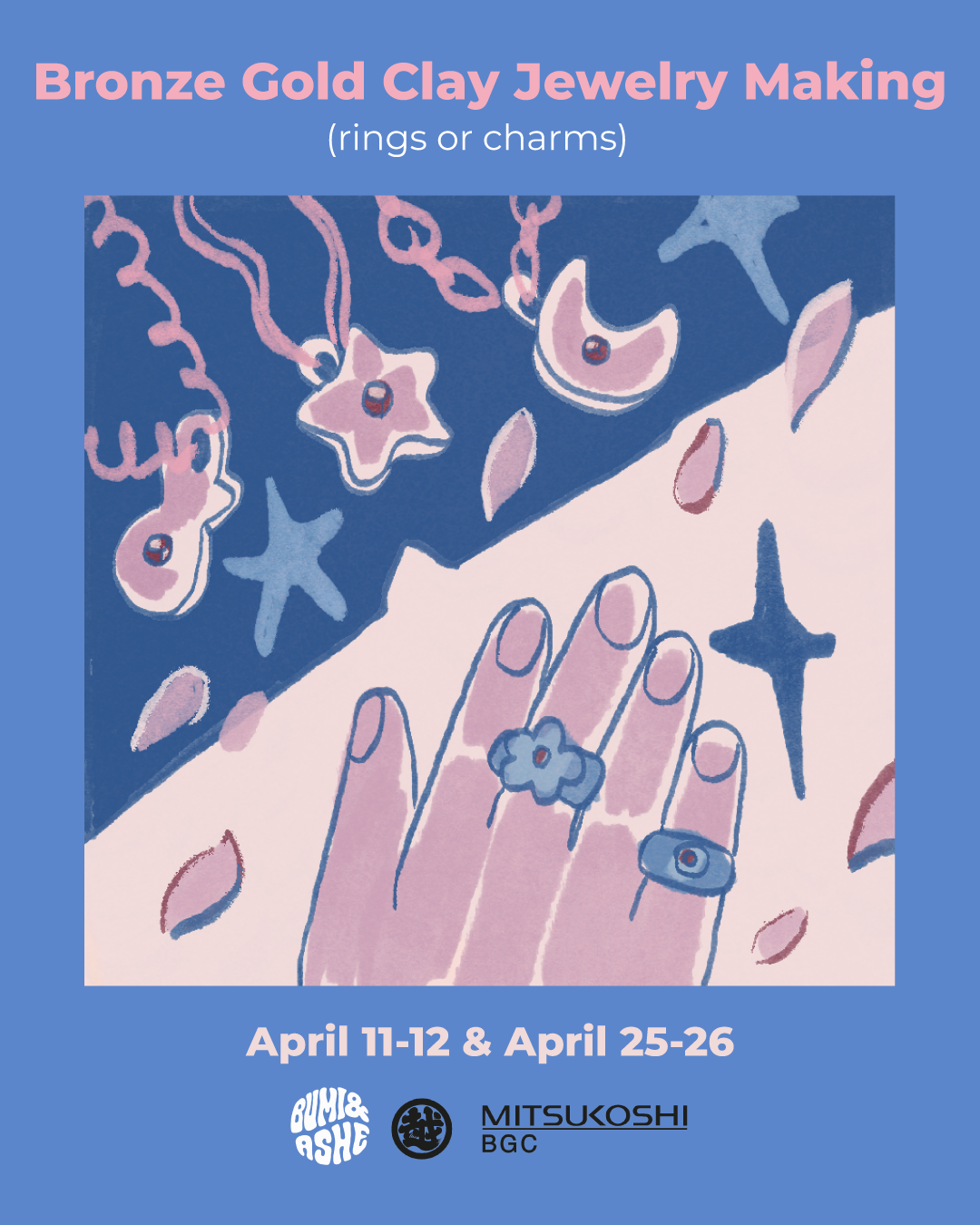 Pottery, Tufting & Metal Clay Workshops at MITSUKOSHI BGC