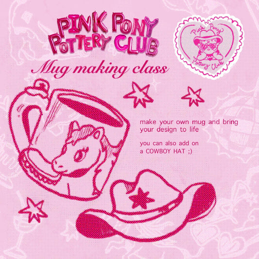 Mug Making at Pink Pony Pottery Club