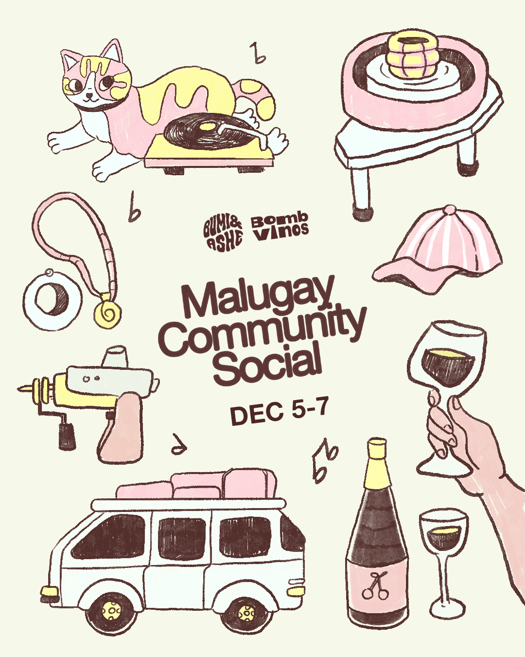 Malugay Community Socials Weekend w/ Bombvinos