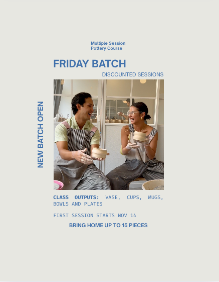 Multiple Session Pottery Course with Marita