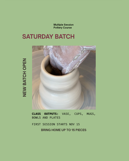 Multiple Session Pottery Course with Marita