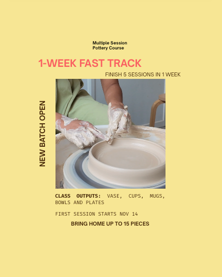 Multiple Session Pottery Course with Marita