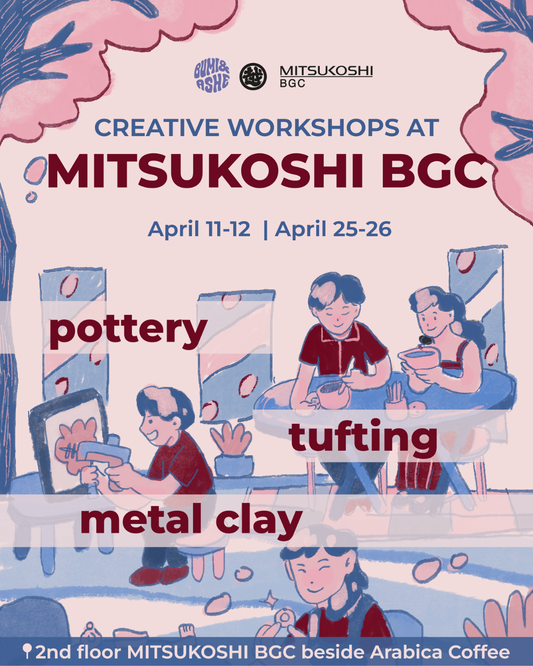Pottery, Tufting & Metal Clay Workshops at Mitsukoshi BGC